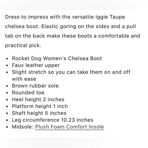 New Rocket Dog Iggie Taupe Chelsea Boot - Picture 5 of 5